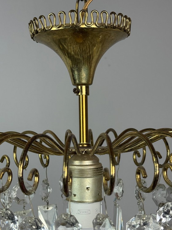 Lustre décoratif en cristal “Strawberry” style Josef Frank, design Mid-Century, années 60 – Suspensions (photo 9 of 20)