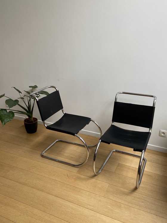 Image 1 of 2X Im Stil von MR10 Mies van der Rohe Knoll Stühle