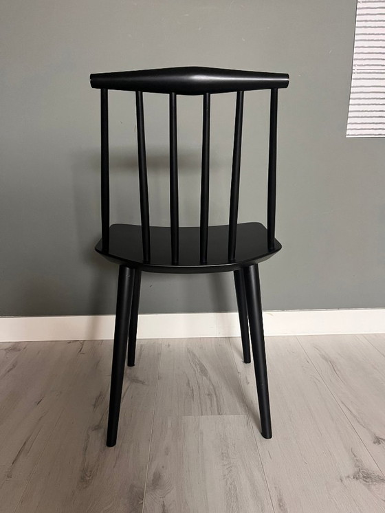 Image 1 of 3 chaises de salle à manger HAY J77 noires