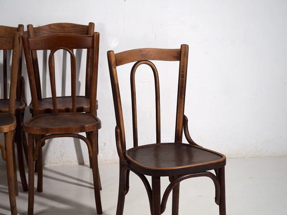 Chaises de salle à manger antiques (c.1920). Lot de 6 pièces #2 (photo 19 of 40)