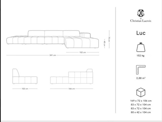 CXL Designer Sofa | Embalaje Original | Precio de Ganga – Sofás esquineros, Terciopelo (photo 5 of 7)