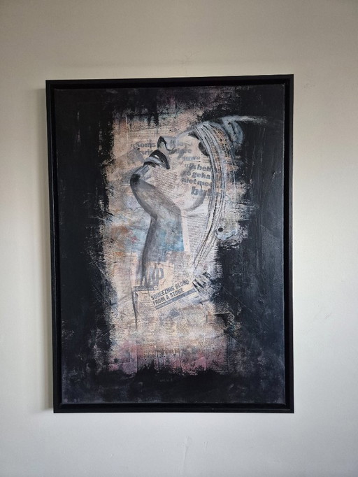 Unique portrait painting - own creation - 50x70 cm