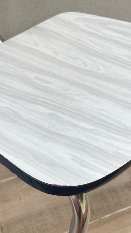 Coppia di sedie vintage in formica – Sedie da pranzo, Metal (photo 24 of 29)