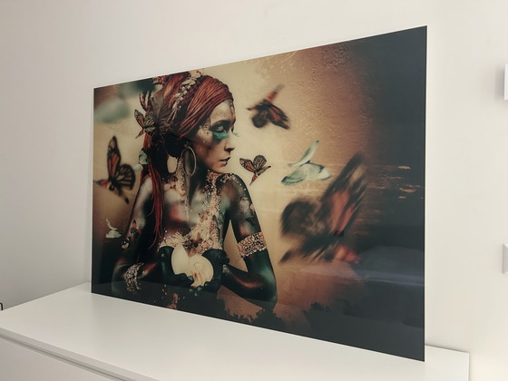 Image 1 of Jaime Ibarra plexiglass painting 135x90 + hanging system