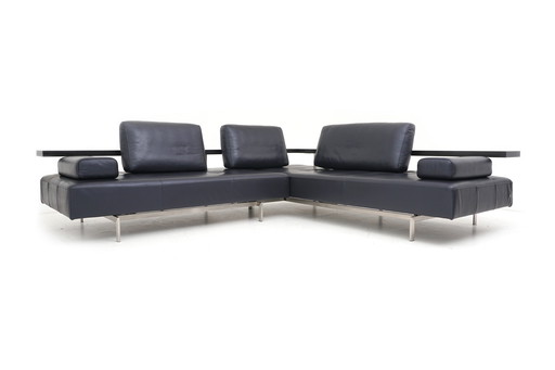 Rolf Benz Dono Hoekbank Hoekbank Leder Dono Blauw