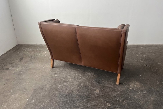 Image 1 of Borge Morgensen Coupé 2292 Vintage Designer Sofa Couch Leather