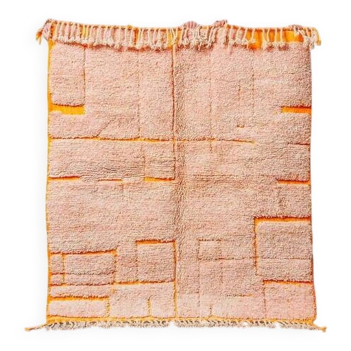 Alfombra de lana naranja 250cm x 150cm