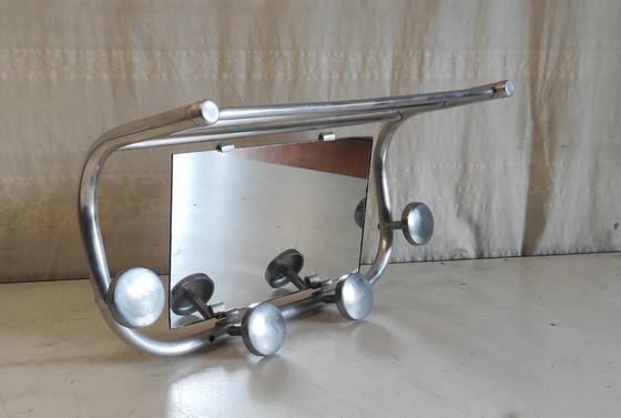Image 1 of Art Deco style wall-mounted coat rack - mid-20th century