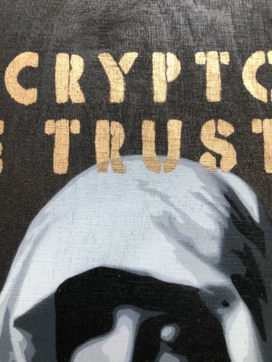 Image 1 of Peinture Originale - In Crypto We Trust - 13.13. - Arte di strada - 2022