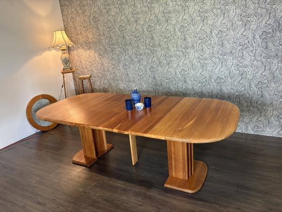 Mid Century Oak Dining Table – Wood (photo 5 of 7)