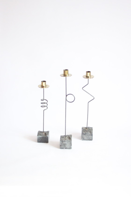 Image 1 of Candelieri postmoderni vintage IKEA di Ehlen Johansson, 1987