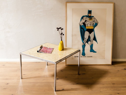 Couchtisch aus Chrommarmor, 60er Jahre