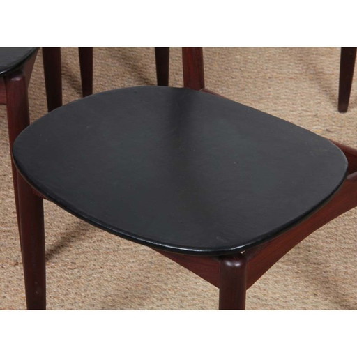 Four Scandinavian chairs by Henry-Walter Klein for Bramin, 1960