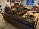 70s Danish design leen corner sofa by Georg Thams