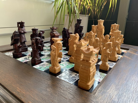 Weiqi schaaktafel in Ming-stijl uit het midden van de 20e eeuw, Chinese dynastie – Vintage, Bijzettafels, Wood (photo 9 of 9)