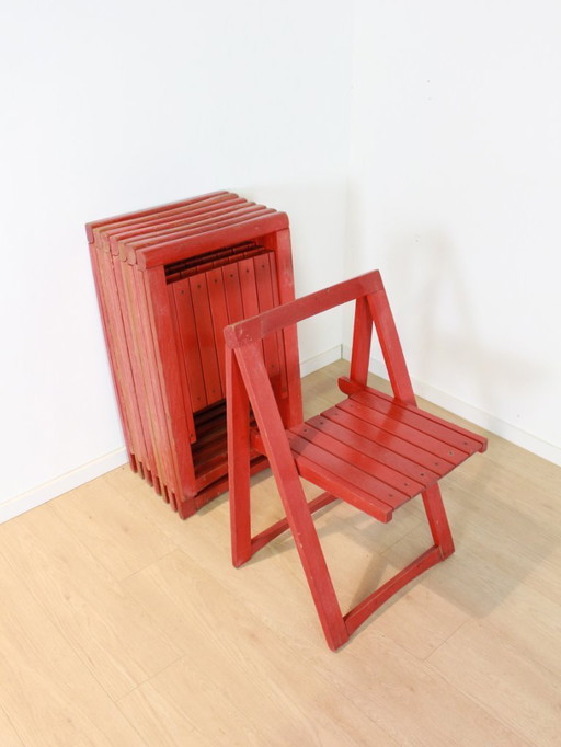 8x Sillas Aldo Jacober para Alberto Bazzani vintage