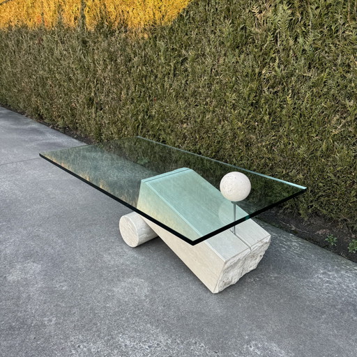 Travertin salontafel