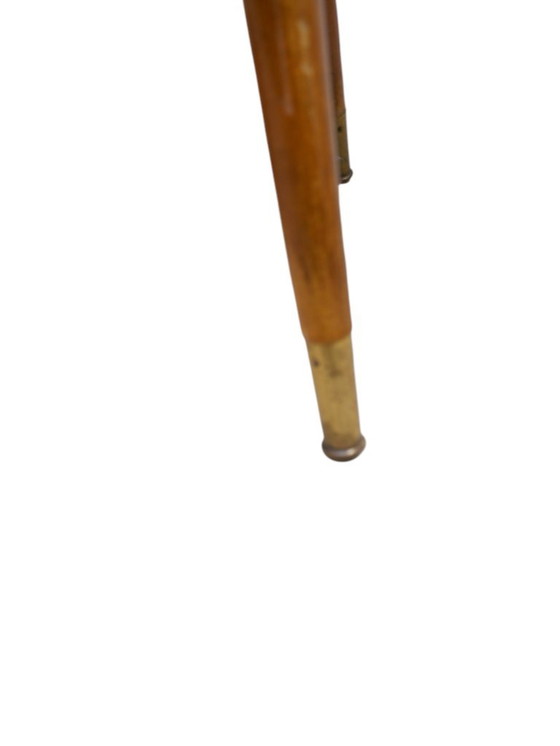 Table d'appoint vintage avec plateau en verre, années 1950 – Tables d'appoint, Wood (photo 5 of 5)