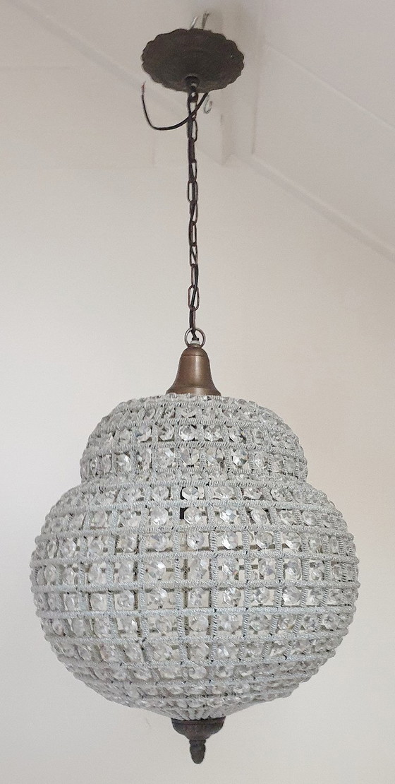 Grote Zeldzame Empire Stijl Kasbah Hanglamp Kristal – Hanglampen, Metal, Crystal (photo 17 of 26)