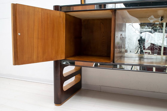 Image 1 of Osvaldo Borsani Mid-Century Modern Italian Walnut and Maple Sideboard, 1950s