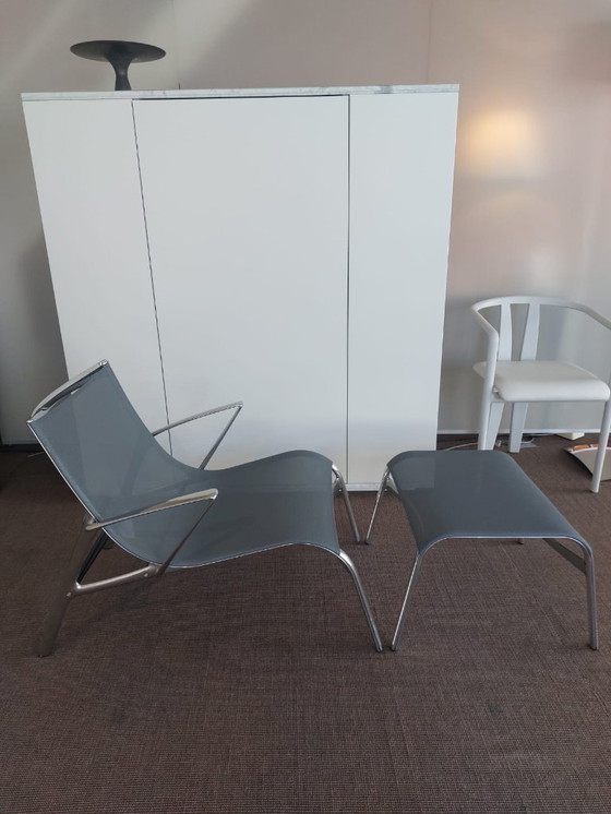 Image 1 of Outdoor Lounge Chair with Footstool – Armrest + Footframe from Alias