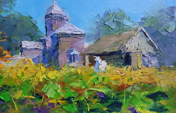 Image 1 of Village Church on a Clear Day