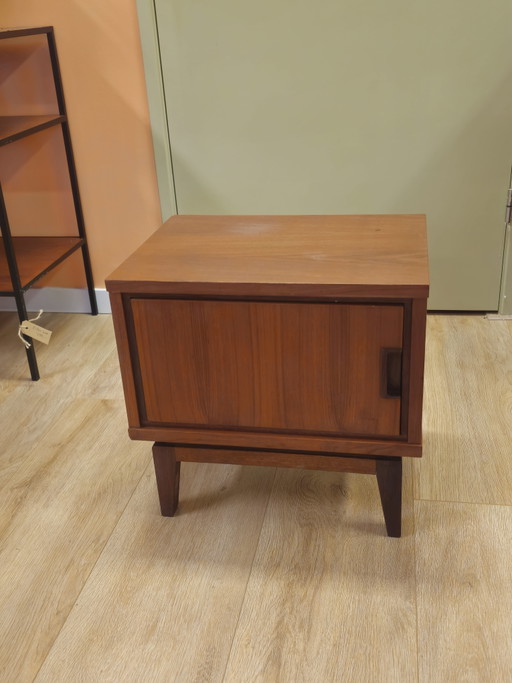 Vintage Teakhouten Nachtkastje Jaren '60/'70 Kastje