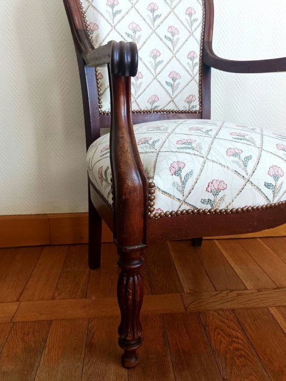 Sillón Voltaire y su otomana – Sillones, Madera (photo 7 of 11)