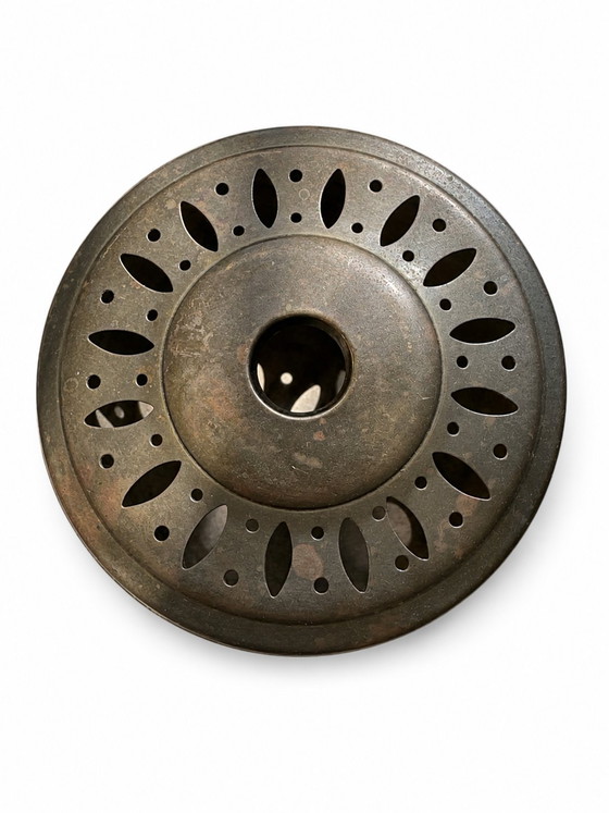 Image 1 of Vintage: 1920 French Calendar + Copper Teapot Warmer