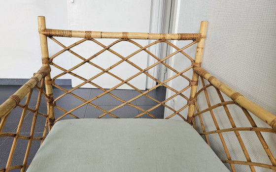 Image 1 of Lettino in rattan per bambini