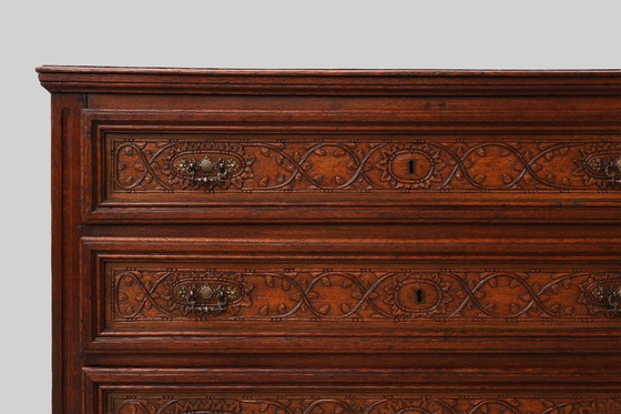 Image 1 of Italian Renaissance Oak Chest of Drawers, 17th Century