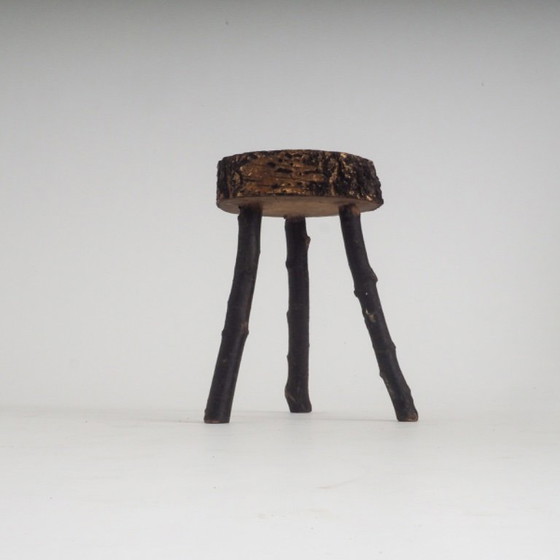 Rustikaler handgefertigter Holz-Hocker – Wood (photo 5 of 13)