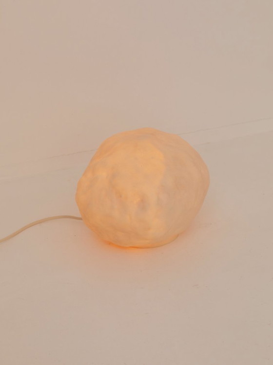 Image 1 of Lampada vintage in plastica Heico con ciottoli e pietre, circa 1980 dlg Cazenave