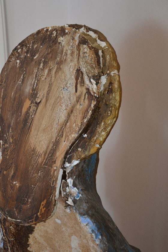 Image 1 of Groot Maria beeld van rond 1920 - Papier Marche