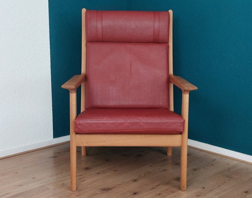 Hans Wegner GE 265 Hight Back lounge Chair for Getama.