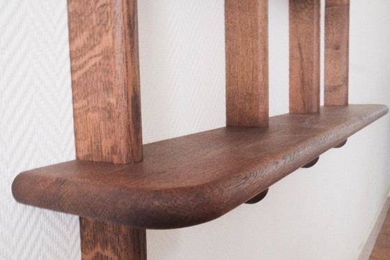 Image 1 of Elegante scaffale da parete in rovere massiccio