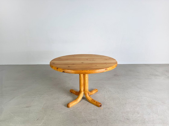 Image 1 of Rainer Daumiller dining table pine midcentury design extendable 2