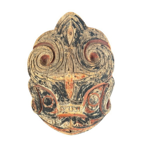 Panneau Singa sculpté - Batak, Sumatra du Nord, années 1950-70