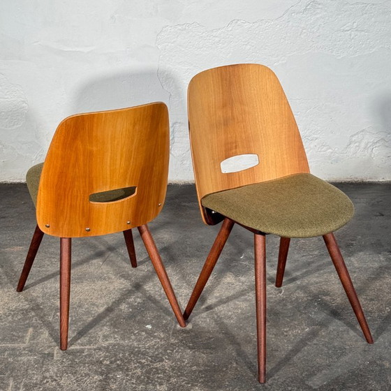 Lollipop Dining Chairs (Set of 4) by František Jirák for Tatra Nábytok, 1960s – Textile (photo 2 of 13)