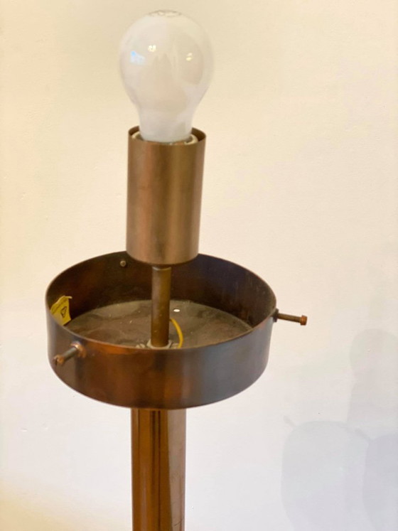 Art Deco Style Floor Lamps with Round Glass Shade, 1950s – Floor lights (photo 4 of 6)