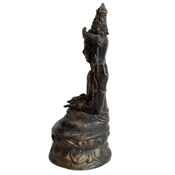 Khmer Avalokiteshvara Reisbeeld – Bodhisattva voor op Reis (kavel 147) – Beeldhouwkunst (photo 7 of 9)