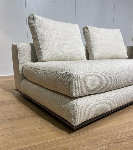 Image 1 of Fauteuil d'angle Minotti Hamilton + repose-pieds, neuf et rembourré