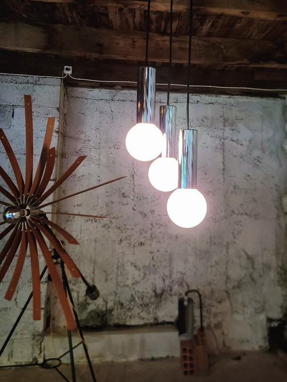Image 1 of Thorn waterval hanglamp chroom uit 1980