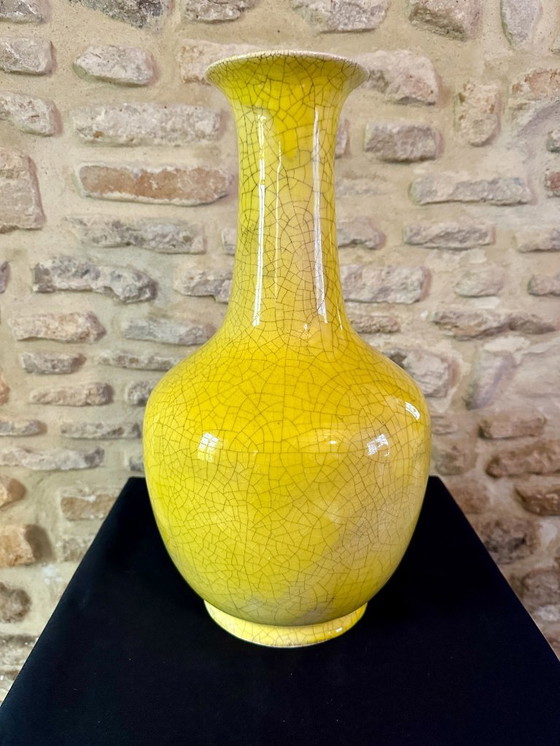 Image 1 of VASE JAPONISANT VINTAGE XXL