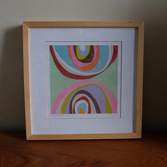 Offsetlithografie "Colour Pattern No. 4" en "Colour Experiment No. 28" by D. van B. voor IKEA (photo 8 of 12)