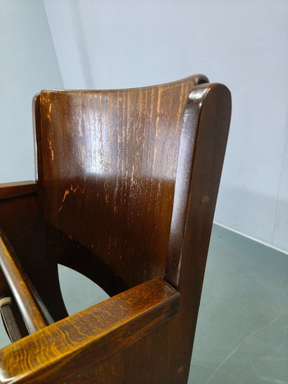 Image 1 of 1940s Thonet Style Cinema Chair, Beech Wood Folding Seat