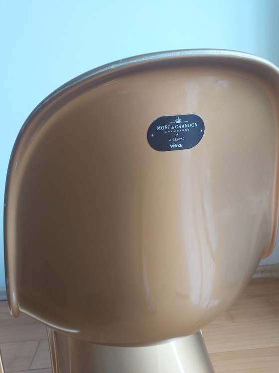 Image 1 of Vitra Panton Classic Gold 2007 – Moët & Chandon Edition (2 Stück, nummeriert, Sammlerstücke)