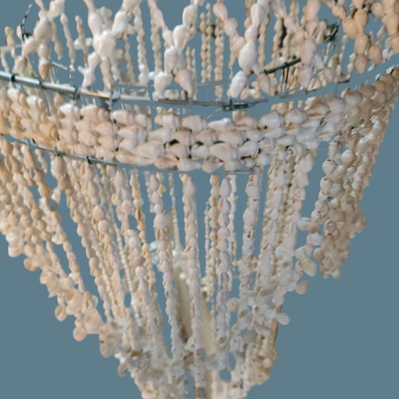 Lampadario di conchiglie, bianco, Altro, Metallo, Bohemian (foto 5 di 5)