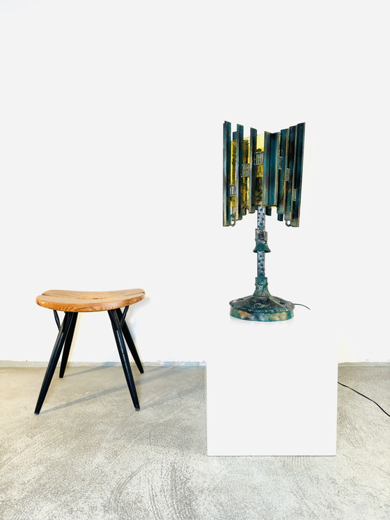 Image 1 of LAMPADA DA TAVOLO BRUTALISTA UNICA NEL SUO GENERE - BIANCARDI & JORDAN ARTE, ITALIA, anni '70