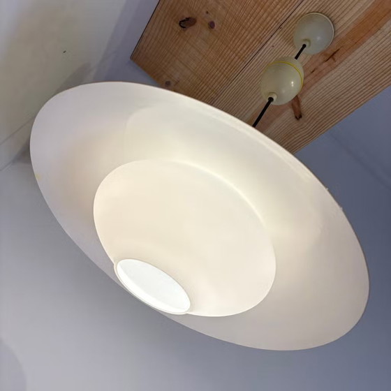 Philips, Louis Kalff UFO, Lampada a sospensione vintage anni '50 - '60, Lampade a sospensione, Metallo, Giallo (foto 6 di 21)
